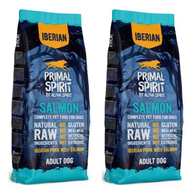 Karma dla psa półwilgotna PRIMAL SPIRIT Iberian Salmon 2 x 12 kg