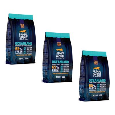 Karma dla psa półwilgotna PRIMAL SPIRIT Oceanland 3 x 1 kg