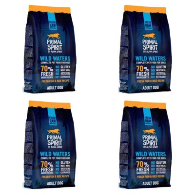 Karma dla psa półwilgotna PRIMAL SPIRIT Wild Waters Świeża ryba 4 x 1 kg