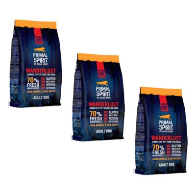 Karma dla psa półwilgotna ALPHA SPIRIT Wanderlust Kurczak 3 x 1 kg