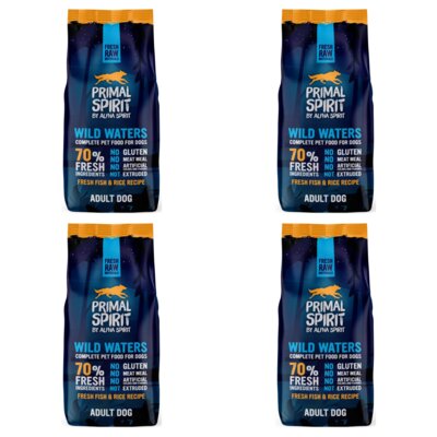 Karma dla psa półwilgotna PRIMAL SPIRIT Wild Waters Świeża ryba 4 x 12 kg