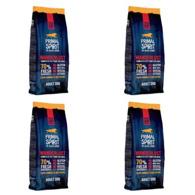 Karma dla psa półwilgotna PRIMAL SPIRIT Wanderlust Kurczak 4 x 12 kg