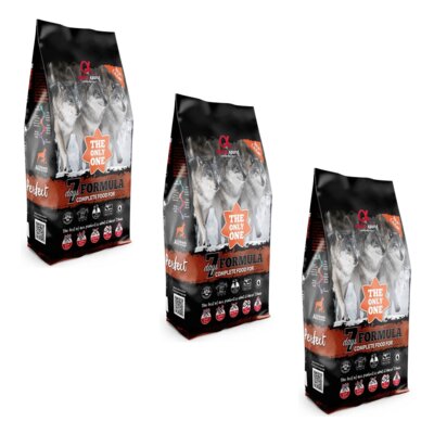 Karma dla psa półwilgotna ALPHA SPIRIT 7 Days Formula Wieprzowina z kurczakiem i rybą 3 x 12 kg