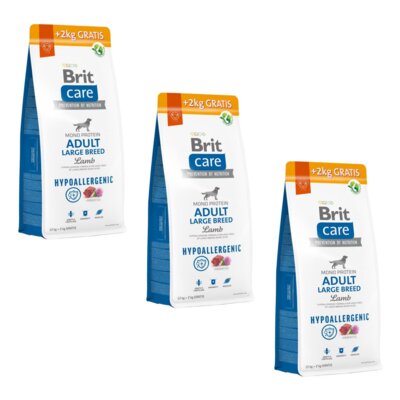Karma dla psa BRIT Care Hypoallergenic Jagnięcina 3 x 14 kg