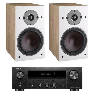 Amplituner DENON DRA-900H Czarny + Kolumny głośnikowe DALI Oberon 3 Jasny Dąb (2 szt.)