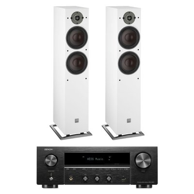 Amplituner DENON DRA-900H Czarny + Kolumny głośnikowe DALI Oberon 7 Biały (2 szt.)