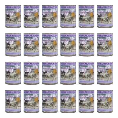 Karma dla psa TASTE OF THE WILD Sierra Mountain Jagnięcina 24 x 390 g