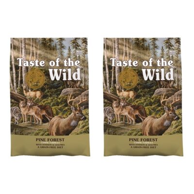 Karma dlapsa TASTE OF THE WILD Pine Forest Dziczyzna z jagnięciną 2 x 12.2 kg