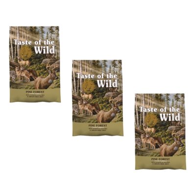 Karma dlapsa TASTE OF THE WILD Pine Forest Dziczyzna z jagnięciną 3 x 12.2 kg