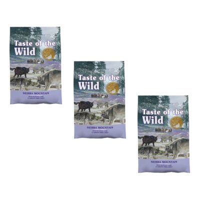 Karma dla psa TASTE OF THE WILD Sierra Mountain Jagnięcina 3 x 12.2 kg