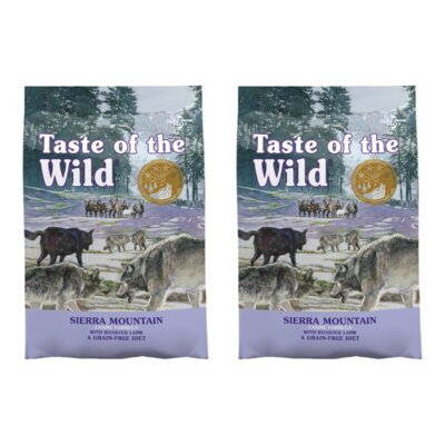 Karma dla psa TASTE OF THE WILD Sierra Mountain Jagnięcina 2 x 5.6 kg