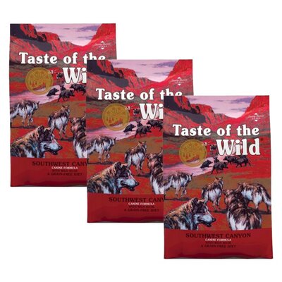 Karma dla psa TASTE OF THE WILD Southwest Canyon Wołowina z dzikiem 3 x 2 kg