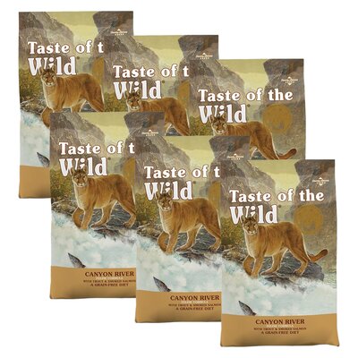 Karma dla kota TASTE OF THE WILD Canyon River Łosoś i pstrąg 6 x 2 kg