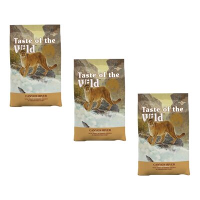 Karma dla kota TASTE OF THE WILD Canyon River Pstrąg i łosoś 3 x 6.6 kg
