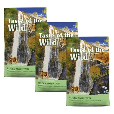 Karma dla kota TASTE OF THE WILD Rocky Mountain Jeleń i wędzony łosoś 3 x 2 kg