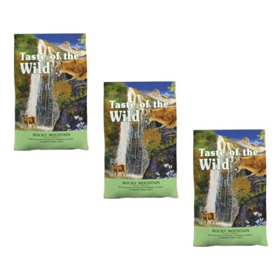 Karma dla kota TASTE OF THE WILD Rocky Mountain Jeleń i wędzony łosoś 3 x 6.6 kg
