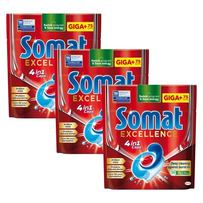 Kapsułki do zmywarki SOMAT Excellence 4w1 - 225 szt.