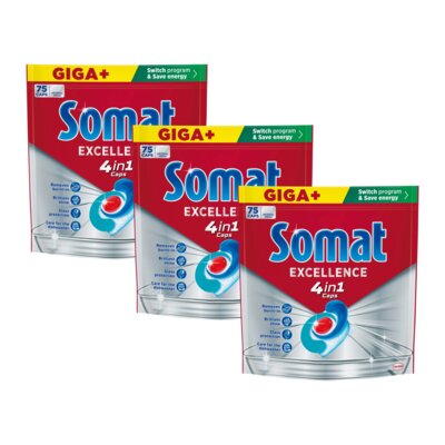 Kapsułki do zmywarki SOMAT Excellence 4w1 - 225 szt.