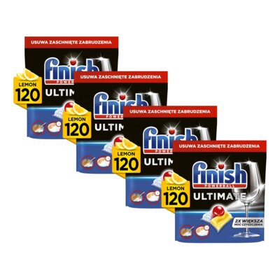 Kapsułki do zmywarki FINISH Powerball Ultimate All in 1 Lemon - 480 szt.
