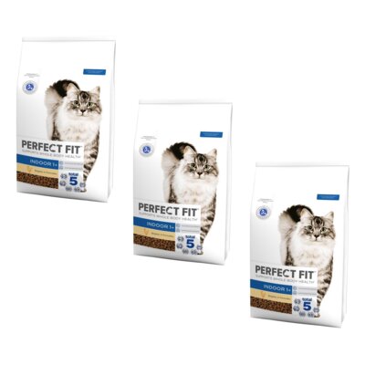 Karma dla kota PERFECT FIT Indoor Kurczak 3 x 7 kg