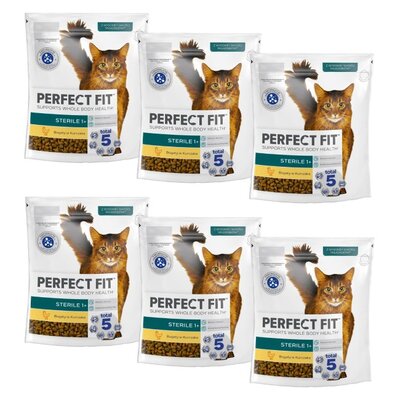 Karma dla kota PERFECT FIT Sterile Kurczak 6 x 750 g