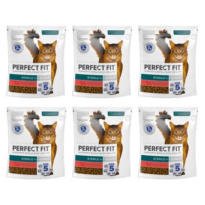 Karma dla kota PERFECT FIT Sterile Wołowina 6 x 750 g