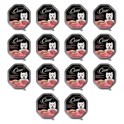 Karma dla psa CESAR Drób z cielęciną 14 x 150 g