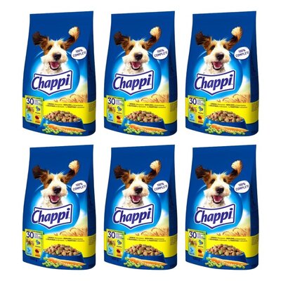 Karma dla psa CHAPPI Drób z warzywami 6 x 500 g
