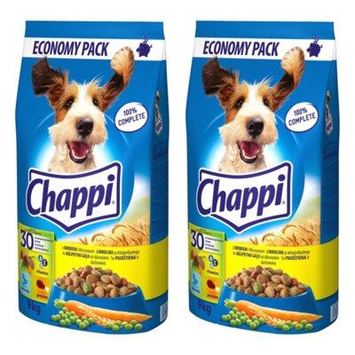 Karma dla psa CHAPPI Drób 2 x 9 kg