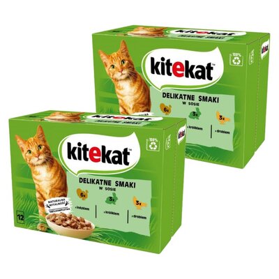 Karma dla kota KITEKAT Pou Delikatne Smaki 24 x 85 g