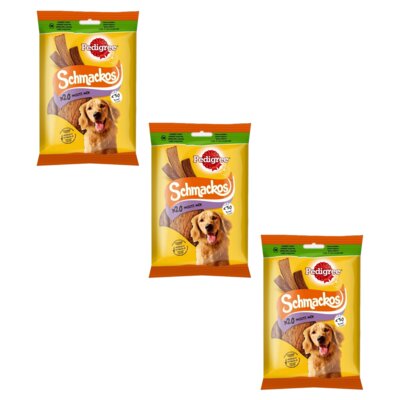 Przysmak dla psa PEDIGREE Schmackos Multi Mix Wołowina z jagnięciną i drobiem 3 x 144 g