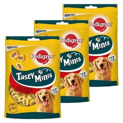 Przysmak dla psa PEDIGREE Tasty Minis Wołowina i drób 3 x 155 g