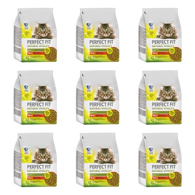 Karma dla kota PERFECT FIT Natural Vitality Wołowina i kurczak 9 x 2.4 kg