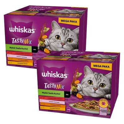 Karma dla kota WHISKAS Wybór Szefa Kuchni Mix Smaków (48 x 85 g)