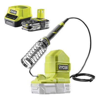 Lutownica RYOBI RSI18-0 + Akumulator RYOBI RC18120-125 2.5Ah 18V + Ładowarka