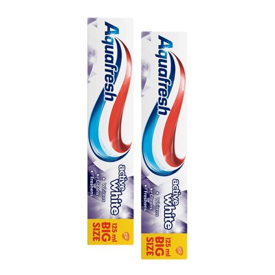 Pasta do zębów AQUAFRESH Active White 125 ml 2 szt.