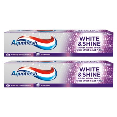 Pasta do zębów AQUAFRESH White & Shine 100 ml 2 szt.