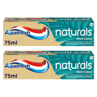 Pasta do zębów AQUAFRESH Naturals Mint Clean 75 ml 2 szt.