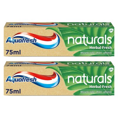Pasta do zębów AQUAFRESH Naturals Herbal Fresh 75 ml 2 szt.