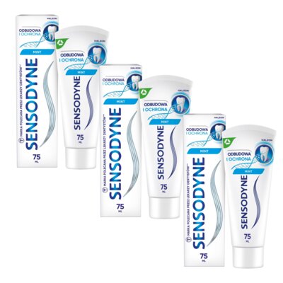 Pasta do zębów SENSODYNE Odbudowa i Ochrona 75 ml 3 szt.