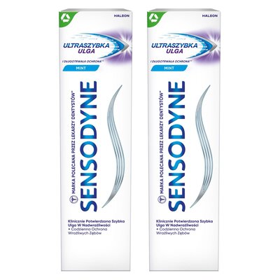 Pasta do zębów SENSODYNE Ultraszybka Ulga 75 ml 2 szt.