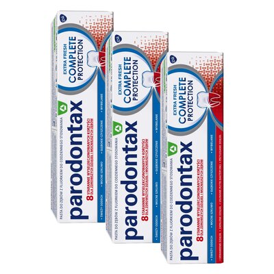 Pasta do zębów PARODONTAX Complete Protect Extra Fresh 75 ml 3 szt.