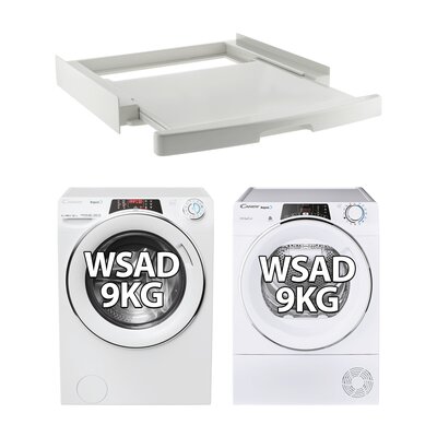 Pralka CANDY RapidO RO496DWMC7 1-S 9kg 1400 obr Quick&Clean + Suszarka CANDY ROE H9A2TCEX-S + Łącznik CANDY WSK-1110U
