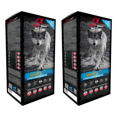 Karma dla psa półwilgotna ALPHA SPIRIT Wild Fish Ryba (90 x 200 g)
