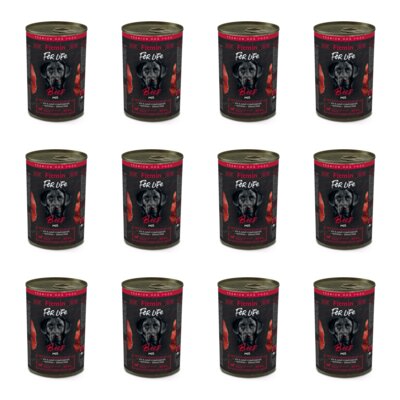 Karma dla psa FITMIN For Life Wołowina 12 x 400 g