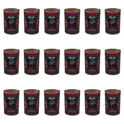 Karma dla psa FITMIN For Life Wołowina 18 x 400 g