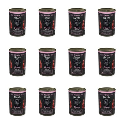 Karma dla psa FITMIN FFL Puppy Wołowina 12 x 400 g