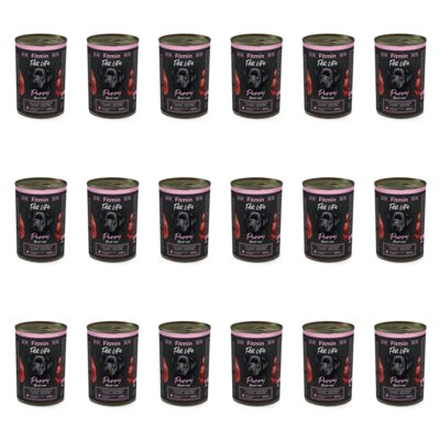 Karma dla psa FITMIN FFL Puppy Wołowina 18 x 400 g