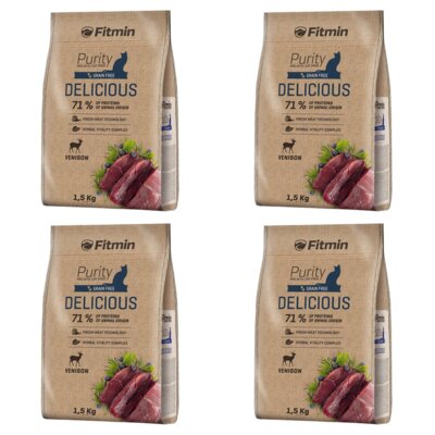 Karma dla kota FITMIN Cat Purity Delicious Dziczyzna 4 x 1.5 kg