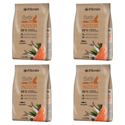 Karma dla kota FITMIN Purity Indoor Ryba 4 x 1.5 kg